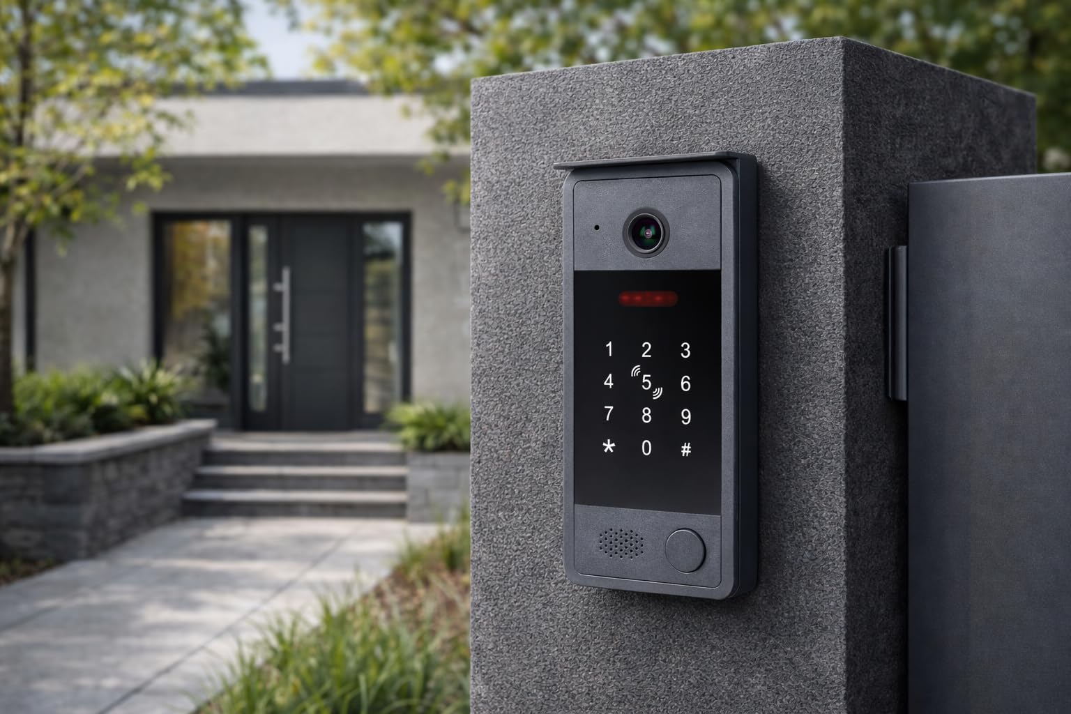 Videoportero Unifamiliar Video Portero Automatico WiFi con Apertura de Puerta Full HD 1080p - App Tuya Smart Cámara Exterior IP65 - Ángulo 144° Lector RFID (10, Pulgadas)