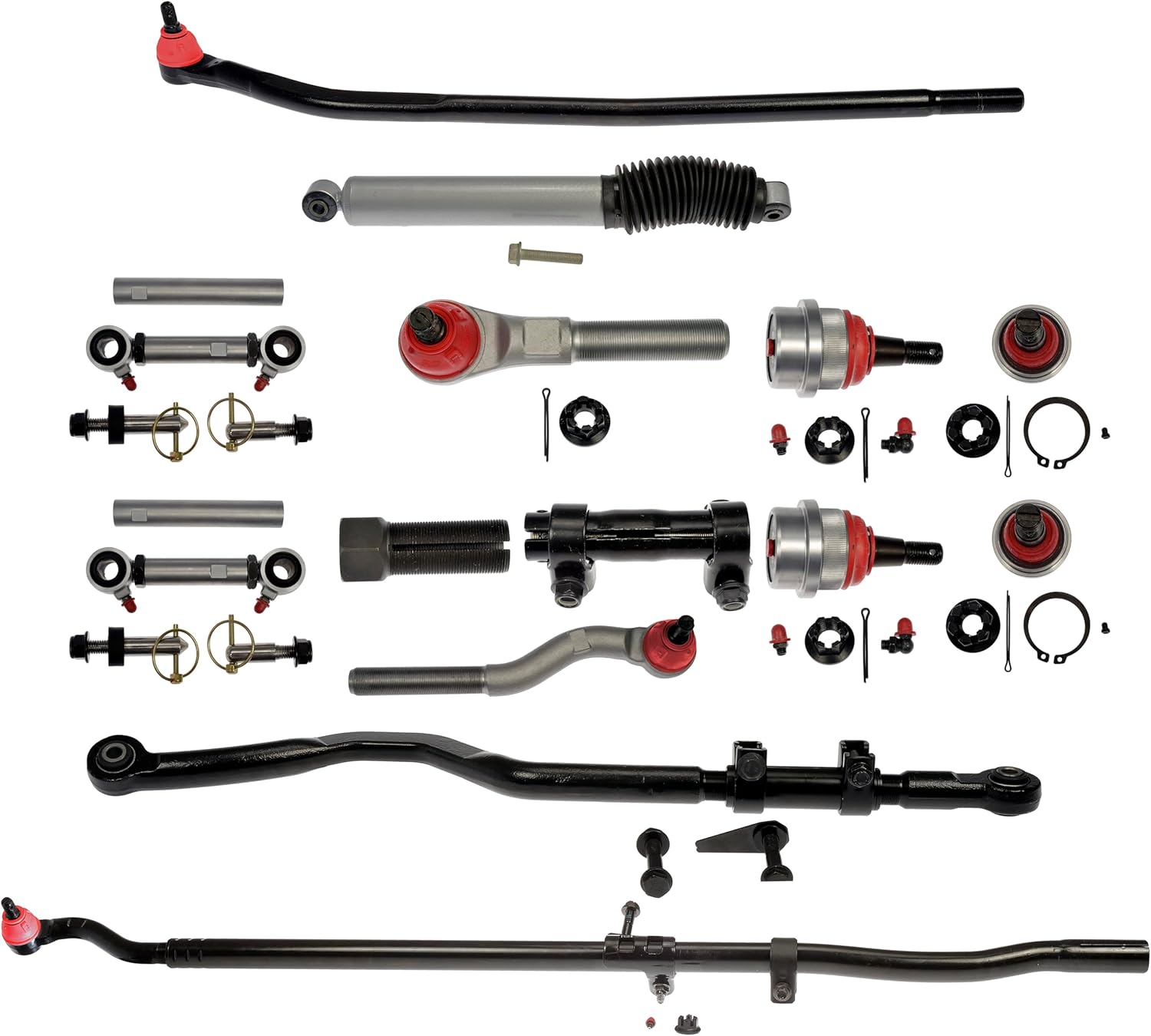Dorman SWS96305RD Suspension Steering Wobble Fix Kit Compatible with Select Jeep Models (OE FIX)