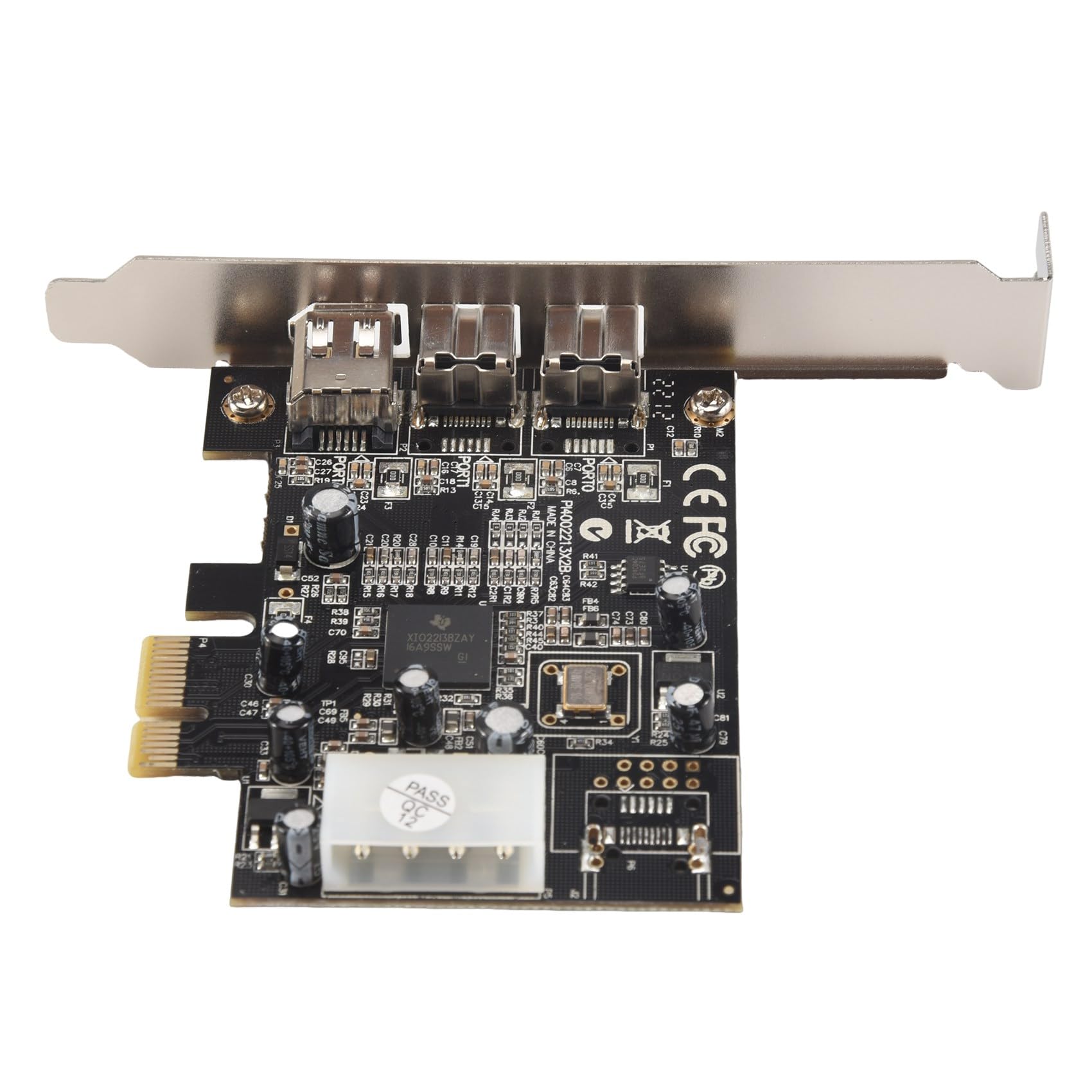 PEX30016 3-portowy chipset IEEE 1394 Firewire 1394B i 1394A PCIe 1.1 X1 TI XIO2213B wymaga starszego sterownika