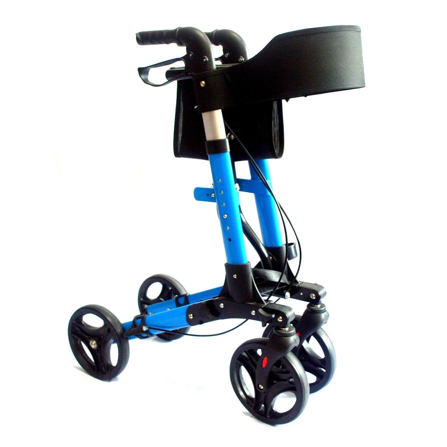 Elite Care X Cruise - Andador plegable ligero y compacto con asiento - Azul