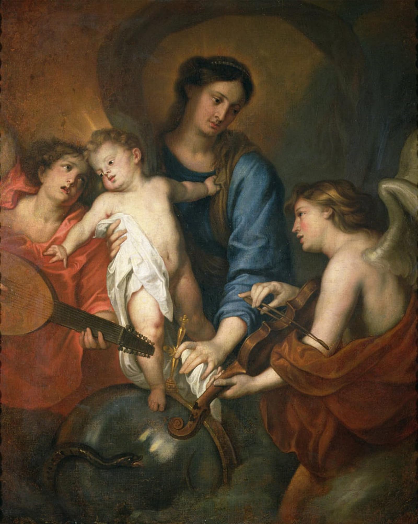 Serendipitp No Frame Abstract Painting Mural Print Picture Wall Decor Painting Famous Painting By Van Dyck Vintage Wall Artwork For Home Decor 60X90cm