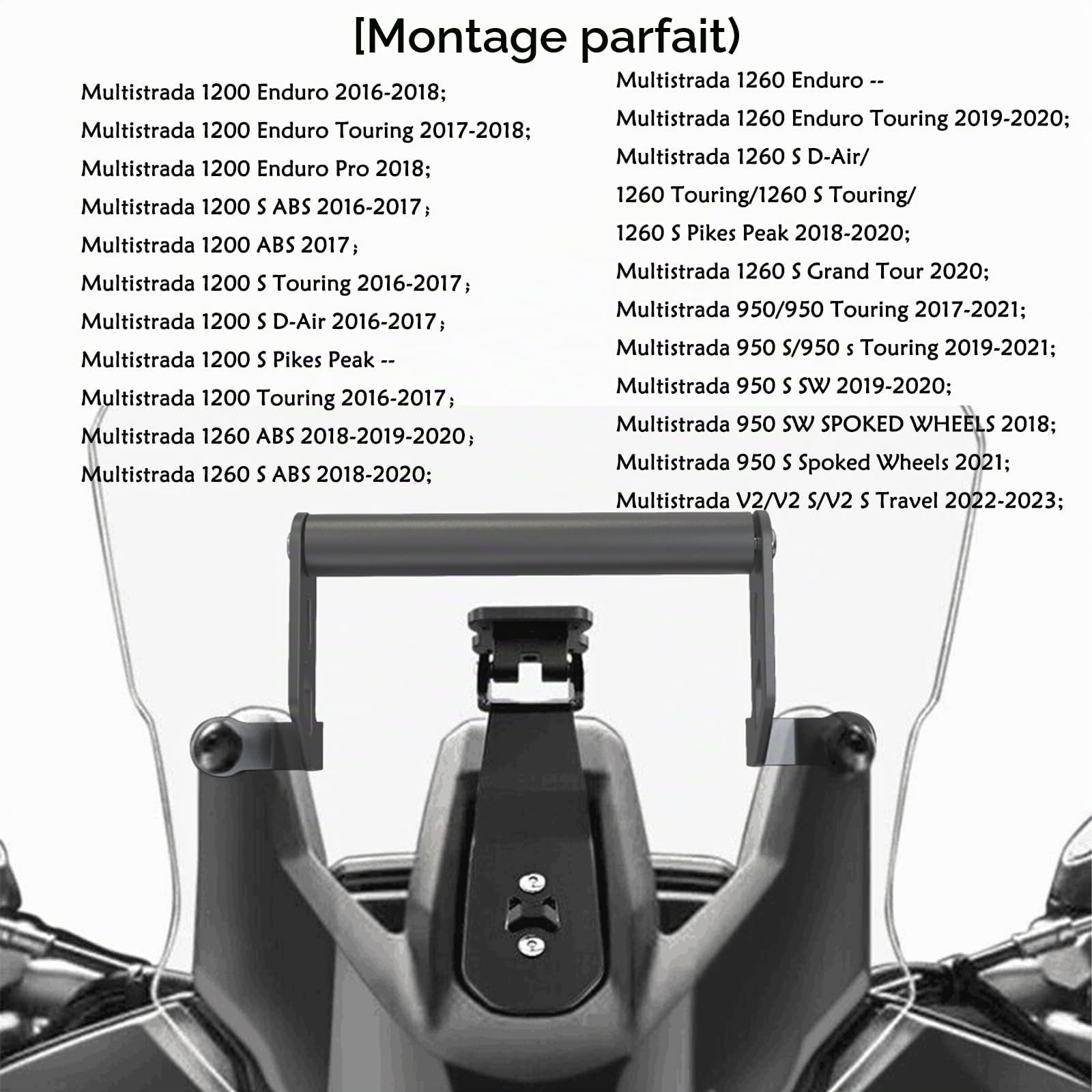Super Adventure S Kit de Support de Navigation GPS pour Multistrada 1200/1260/950 V2
