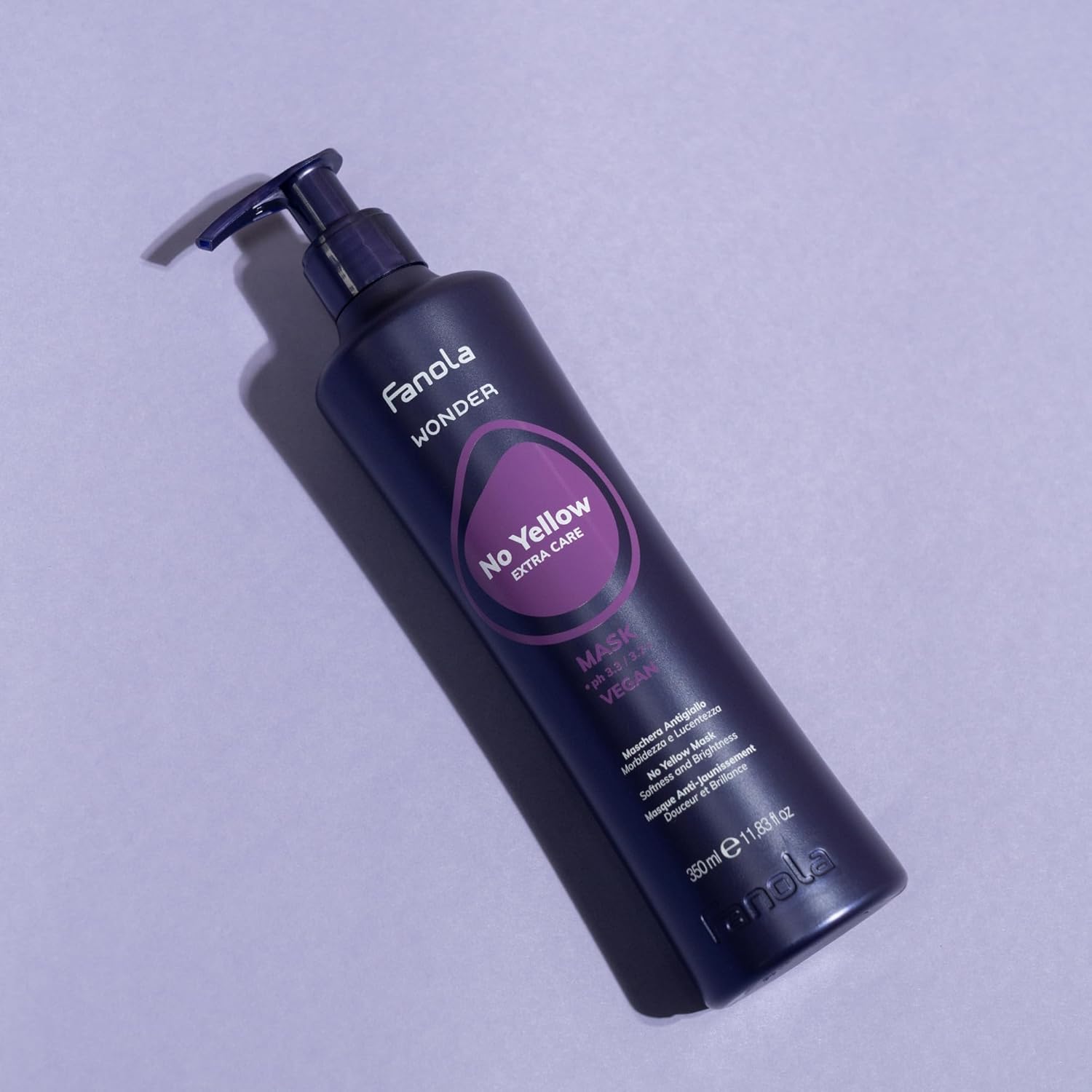 Fanola Wonder No Yellow Purple Hair Mask - Acidic pH Deep Conditioning Hair Mask for Blonde, Bleached & Grey Shades - Intense Violet Pigment Neutralizes Brassy Tones (11.83 Ounce) - Image 8
