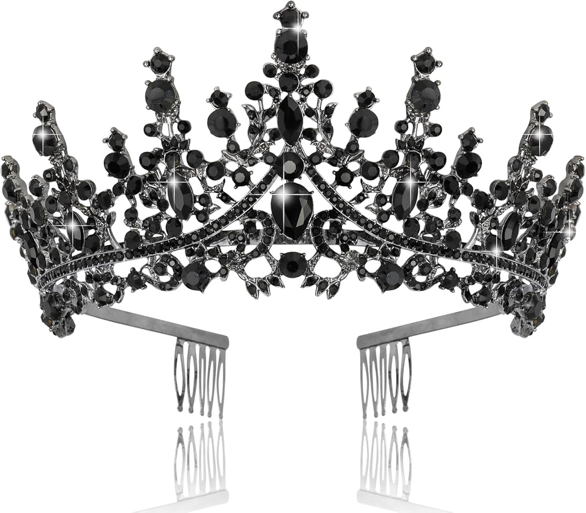 Amazon.co.jp: TOBATOBA ブラッククラウン ブラックティアラ ゴシック