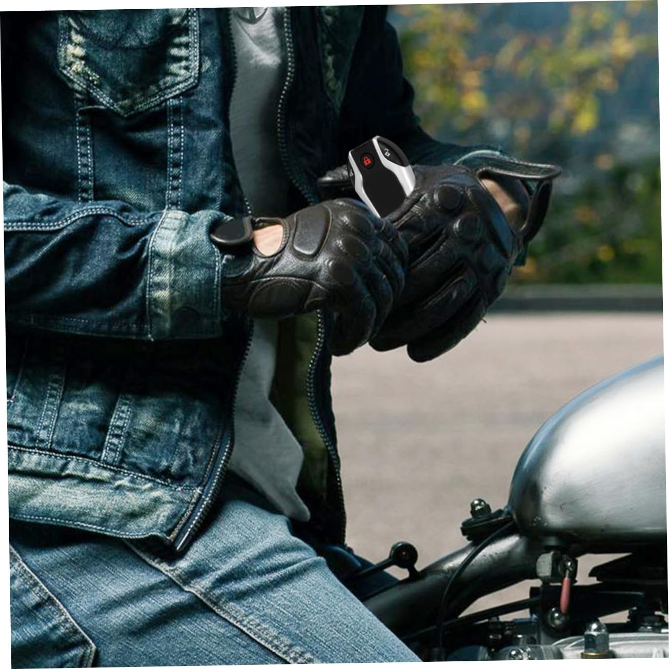 Garneck Kit Allarme Antifurto Moto Avviatore Remoto 12v, Resistente alle Intemperie, Telecomando Incluso, Sicurezza Migliorata per Motociclette
