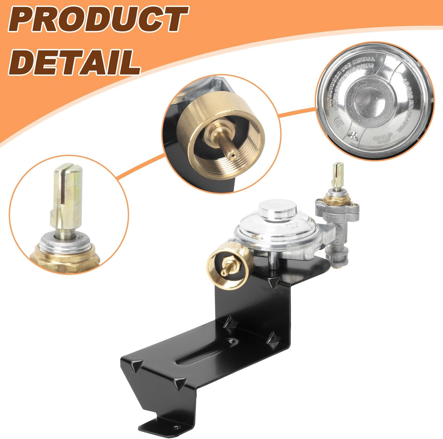 64866 Grill Valve Regulator & 60040 Grill Burner Tube Kits and 64868 Grill Igniter Kits for Weber Q1200 Gas Grills