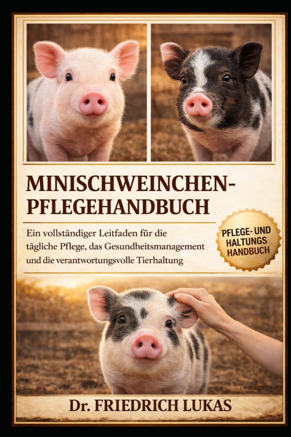 MINISCHWEINCHEN-PFLEGEHANDBUCH: Ein vollständiger Leitfaden für die tägliche Pflege, das Gesundheitsmanagement und die verantwortungsvolle Tierhaltung