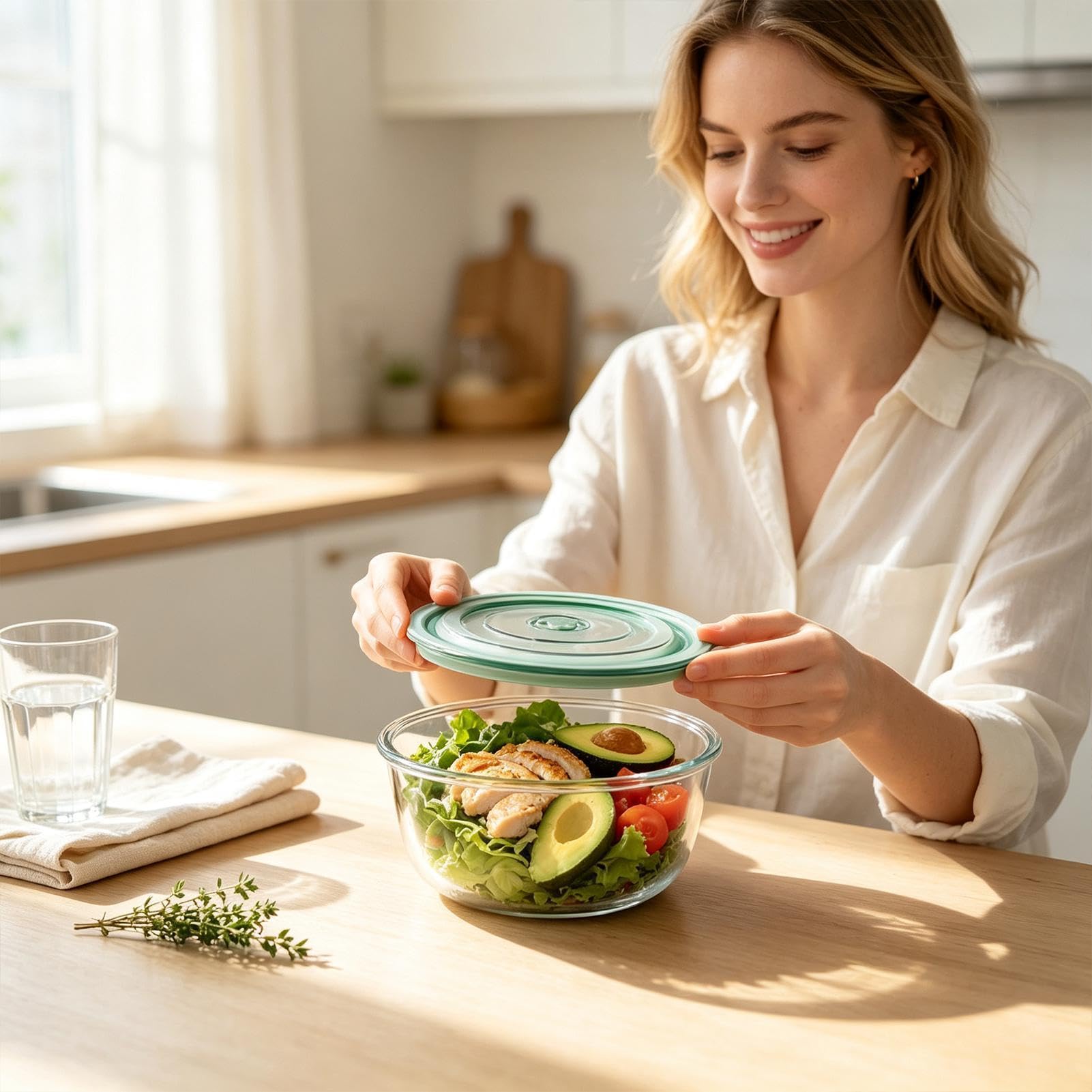 Trifle Bowl - Cuenco de vidrio transparente para servir ensalada de frutas