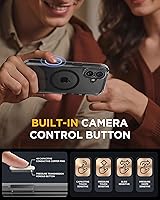 Vista 433 de Miracase Glass Series - Funda transparente para iPhone 14 Pro Max de 6.7 pulgadas, antigolpes, cuerpo completo, protector de pantalla de vidrio