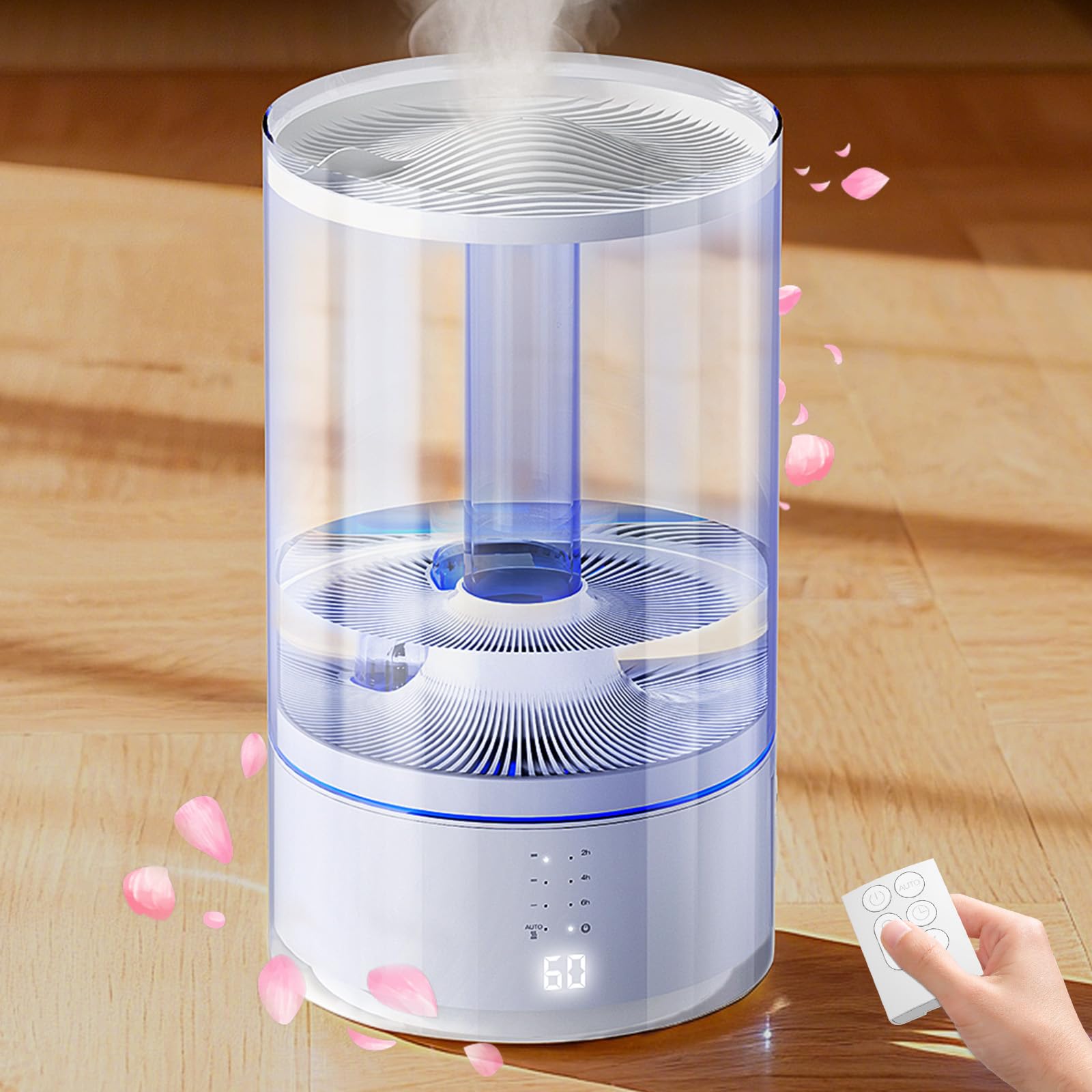 加湿器 加湿機 超音波式加湿器 Wi-Fi 5L 大容量 ホワイト Amazon.co.jp: JSUSUJ 加湿器 大容量 5L 加熱式+超音波式【新登場