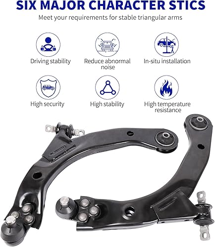 Miniatura 3 de LCWRGS 2 brazos de control delantero inferior para Chevy Cobalto 2005-2010, Chevy HHR 2008-2010, Pontiac G5 2007-2010, Pontiac Pursuit 2005-2006,