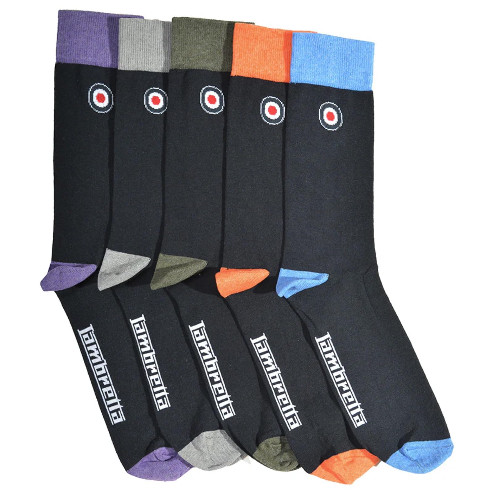 Lambretta Men's Navy Multi 5 Pair Pack (Uk, Alpha, One Size, Regular, Regular, )