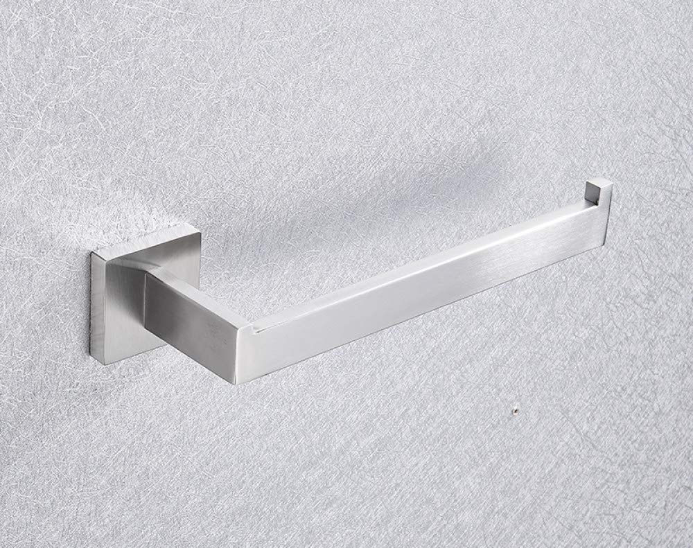 Juego de accesorios para baño Cepillado Gancho para batas Toallero Barra Estante Barra Estante Soporte para papel tisú Soporte para cepillo de dientes Accesorios de baño, Toallero individual, h