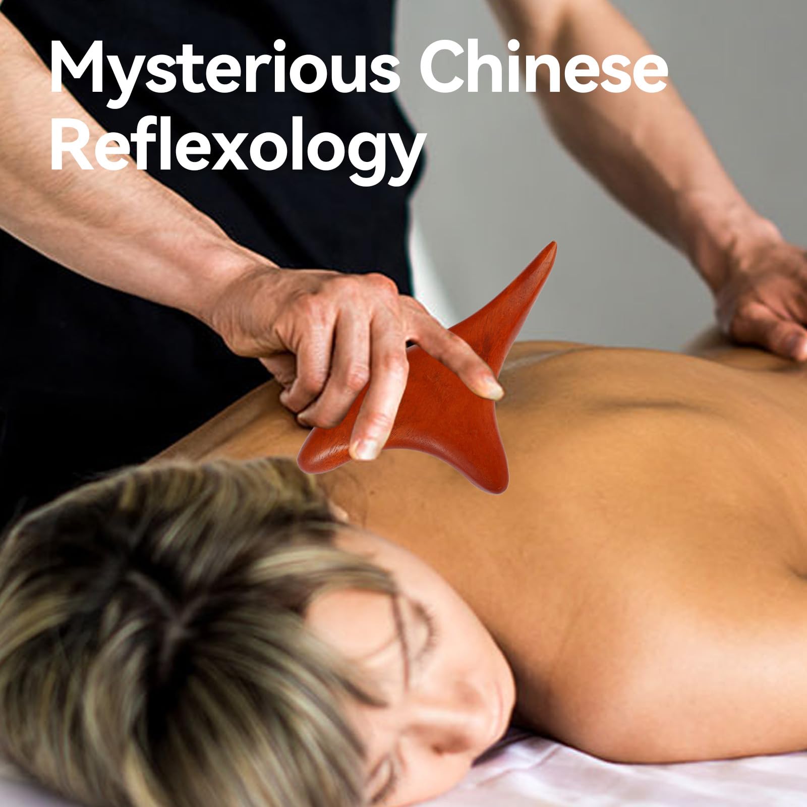 5 Stück Massage Holz,Massagestab Füße, Trigger Holz Akupressurstift | Dreieck-Massagegerät für Schulter Rücken Bein Entspannung, Massageholz Set für Entspannung Füße, Nacken, Schultern und Arme