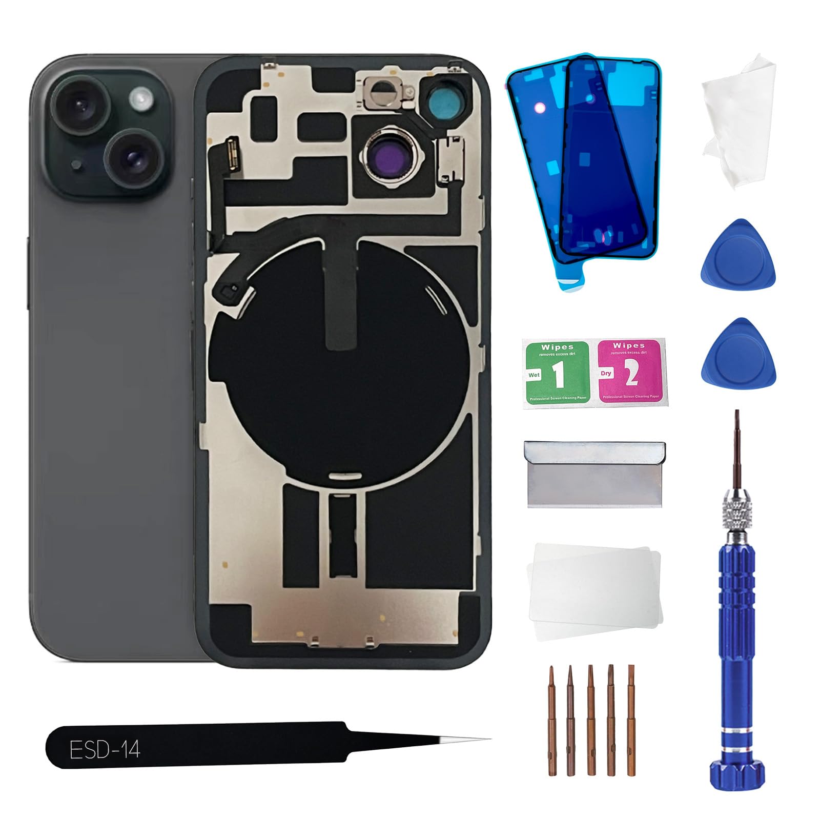 Amazon.com: ZNZHKR 15 Back Glass Replacement with Wireless