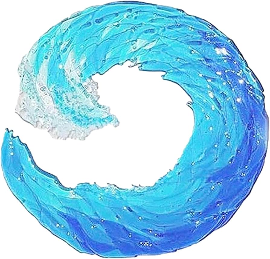 Amazon.co.jp: Ocean Waves, Sea Translucent, Sea Waves, Acrylic