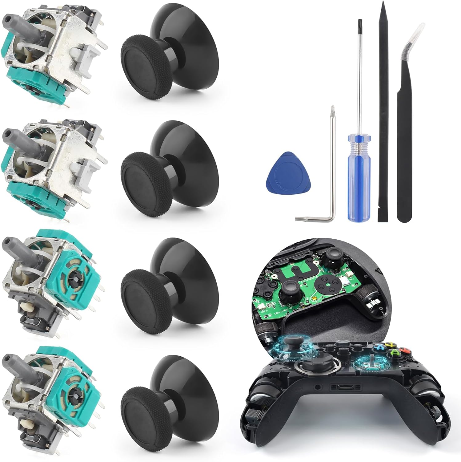 for Xbox Series S/X Joysticks Replacement for Xbox Series S/X Joystick Analog Stick Replacement Module PotentiometerThumb Stick Replacement Accessories Part