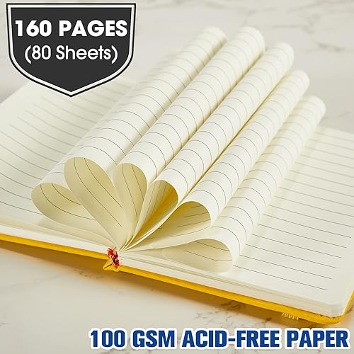 Miniatura 3 de Laumoi Paquete de 20 cuadernos de bolsillo de 3.7 x 5.7 pulgadas, tapa dura, pequeños cuadernos de bolsillo con soporte para bolígrafo, cuaderno