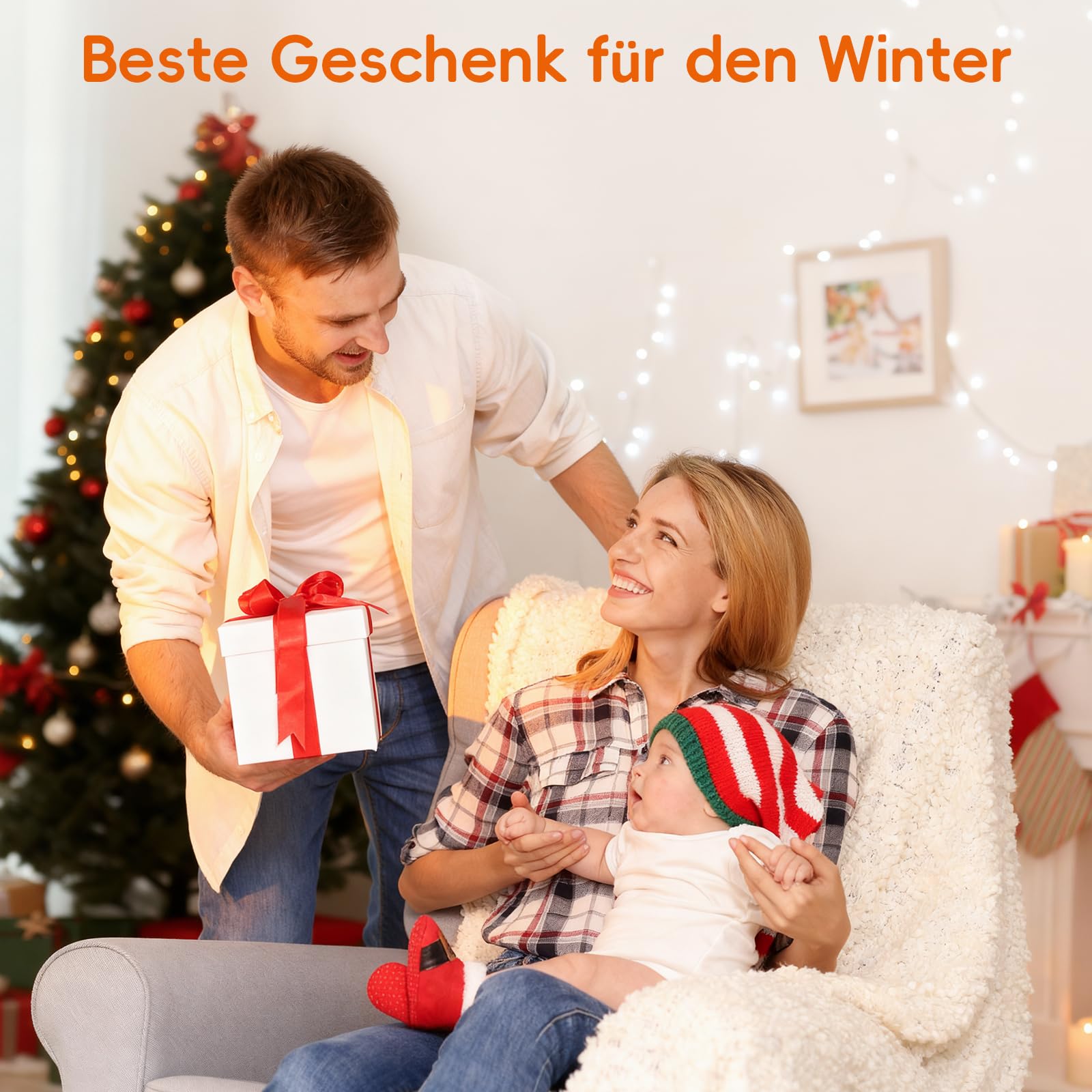 Comfytemp Tageslichtlampe Schreibtisch 16.000 Lux Sonnenlicht Lampe,UV-Frei Lichttherapie 19x24cm Simulation von Tageslicht für Verbessert Schlaf Stimmung Konzentration mit Speicherfunktion