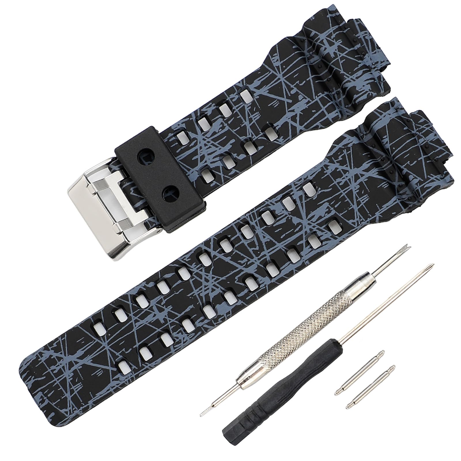 16mm G-Shock replacement watch bands for Casio G-Shock GLS-8900/GW-8900/GA-110/GA-100C/GA-120/GD-110/GLS-100