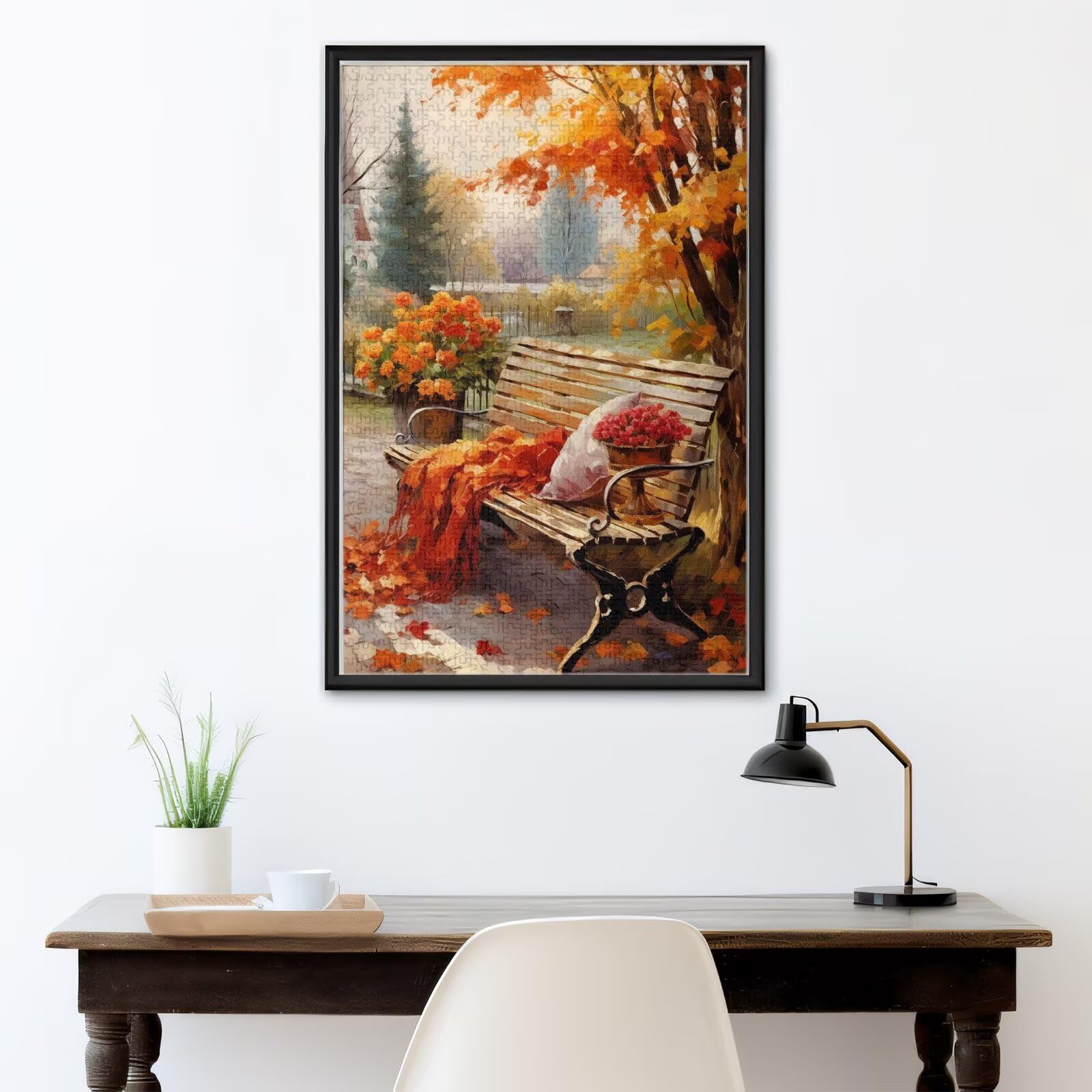 Puzzle dla dorosłych 5000 sztuk jesiennych dużych puzzli kwiatowych, trudne wyzwania rodzinne gry dla całości, dla kobiet, drewniane wyrzynarki z opakowaniem na prezent, prezenty dla kobiet 105 x 156