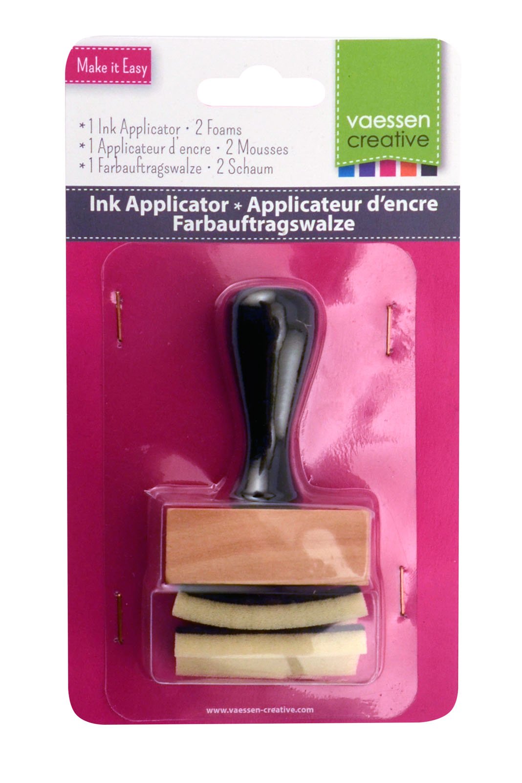 Vaessen Creative Ink Applicator, Wood/Foam, Black