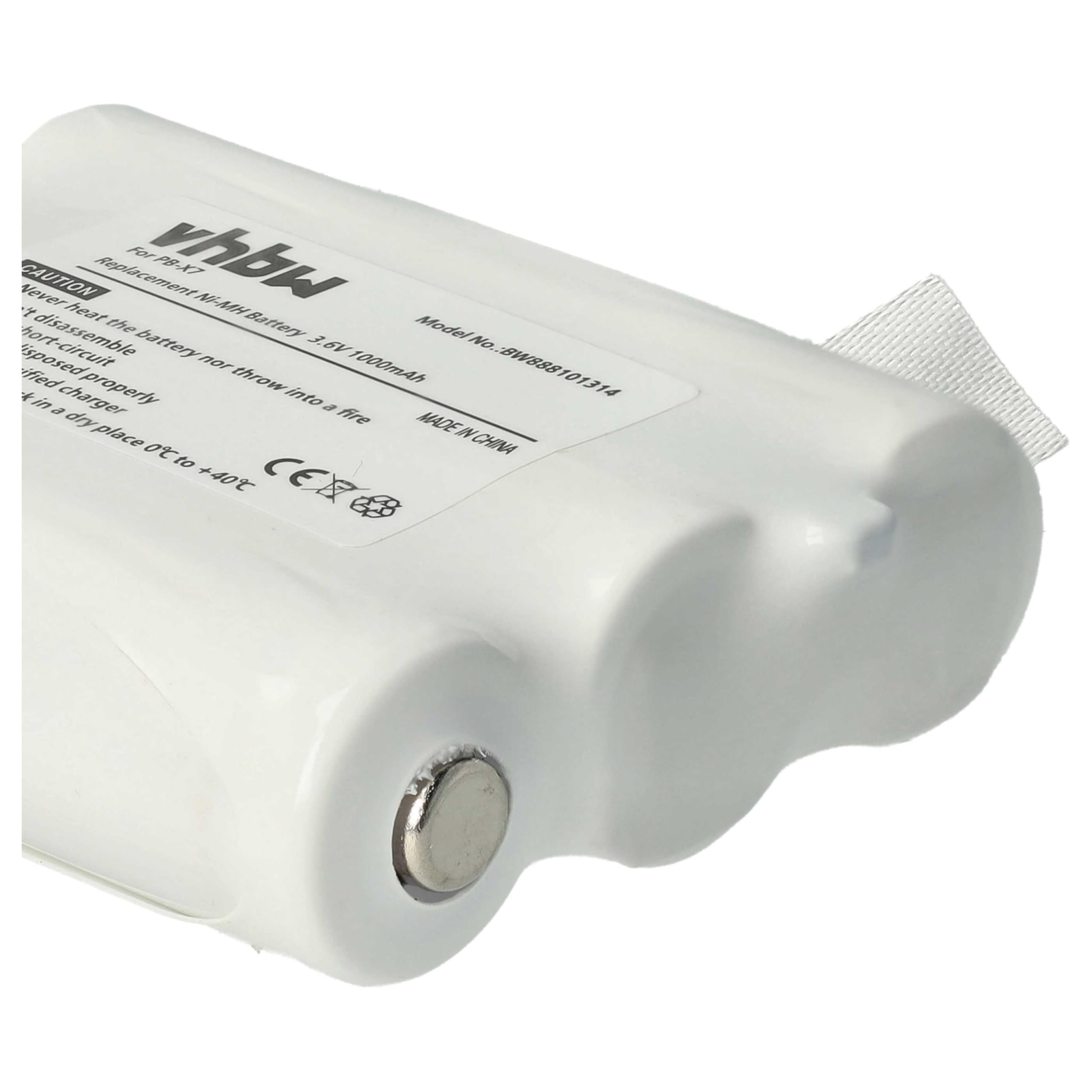 vhbw 2x batteria sostituisce Midland PB-X7 per radio (1000mAh, 3,6V, NiMH)