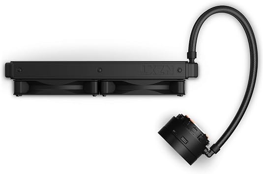 NZXT Kraken X63 280mm - RL-KRX63-01 - AIO RGB CPU Liquid Cooler - Rotating Infinity Mirror Design - Improved Pump - Powered By CAM V4 - RGB Connector - Aer P 140mm Radiator Fans (2 Included)