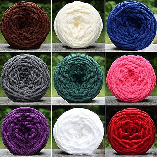 Miniatura 3 de Bufanda suave para bricolaje, toalla de hilo grueso, bola de tejer a mano, ganchillo, regalo de manualidades, hilo elegante y simple, suave y
