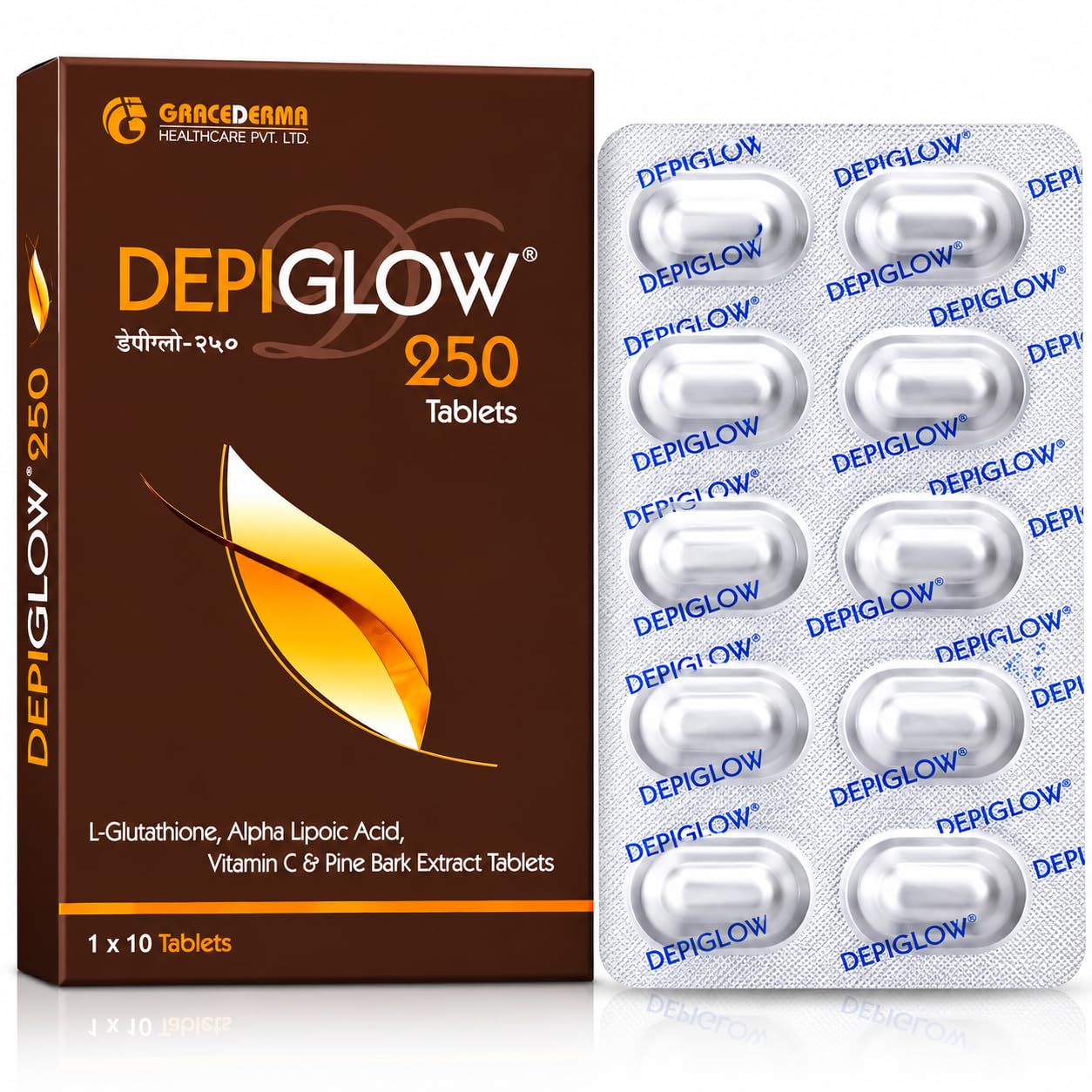 depiglow glutathione 250 Tablets with L-Glutathione, Alpha Lipoic Acid, Vitamin C & Pine Bark Extract, 10 Tablets Health & Personal Care clean-purity auro wellness glutathione reddit Choose Location:Queens