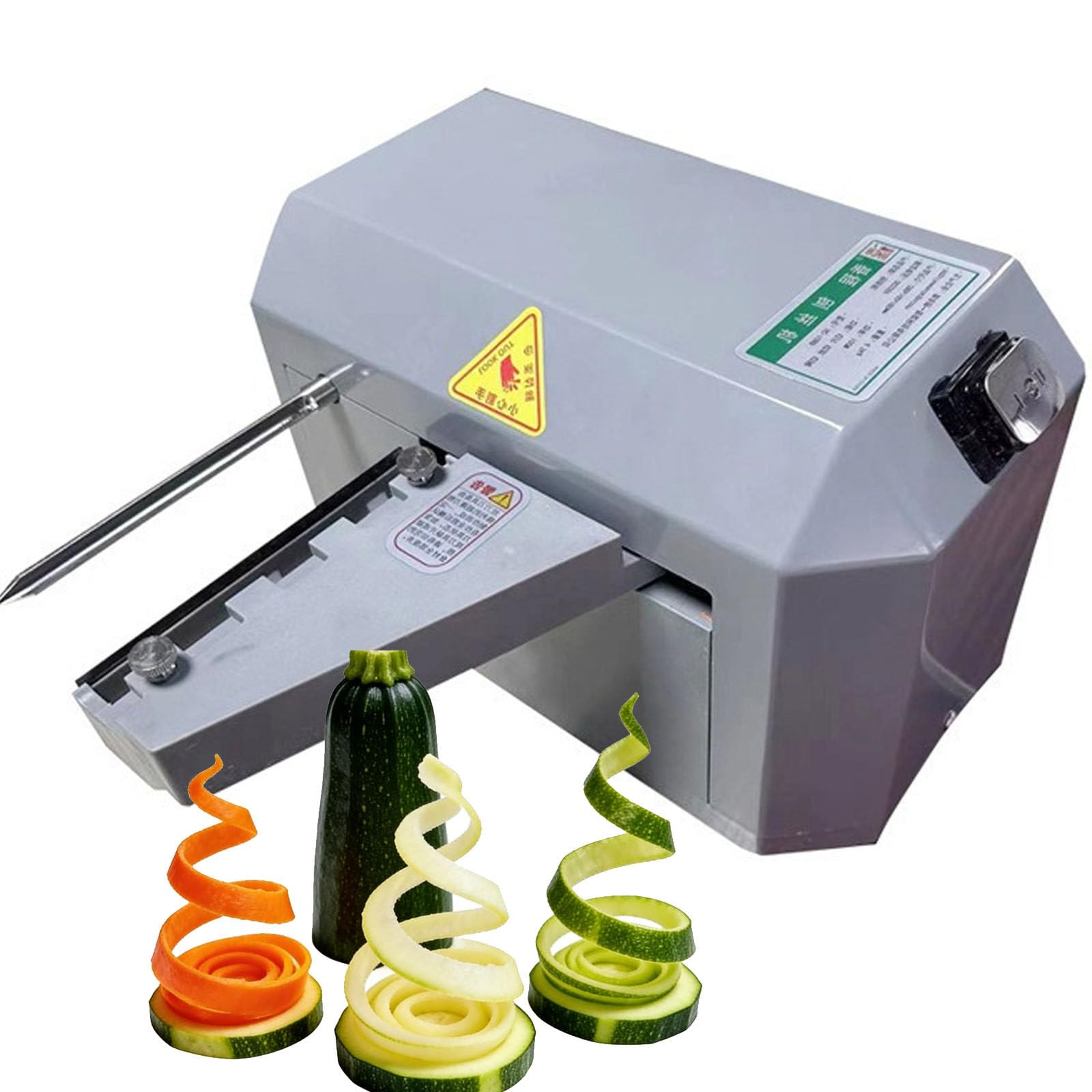 GYKOZY Vegetable Spiral Slicer, Electric Vegetable Spiral Slicer Shredder, With 3 Molds, For Home And Restaurant Use – Continuous Cutting And Shredding 220V