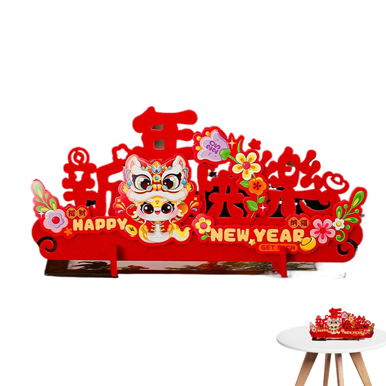 Décoration Année du Serpent 2025 Ornement Traditionnel Nouvel An Chinois