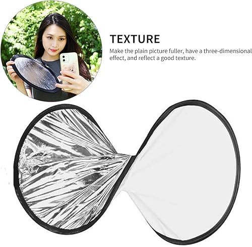 Miniatura 6 de Reflectores de iluminación 2 en 1 Ronda Plegable Portátil 30cm/12inch Cámara Foto Reflector Difusor para Fotografía Reflector Retrato Naturaleza