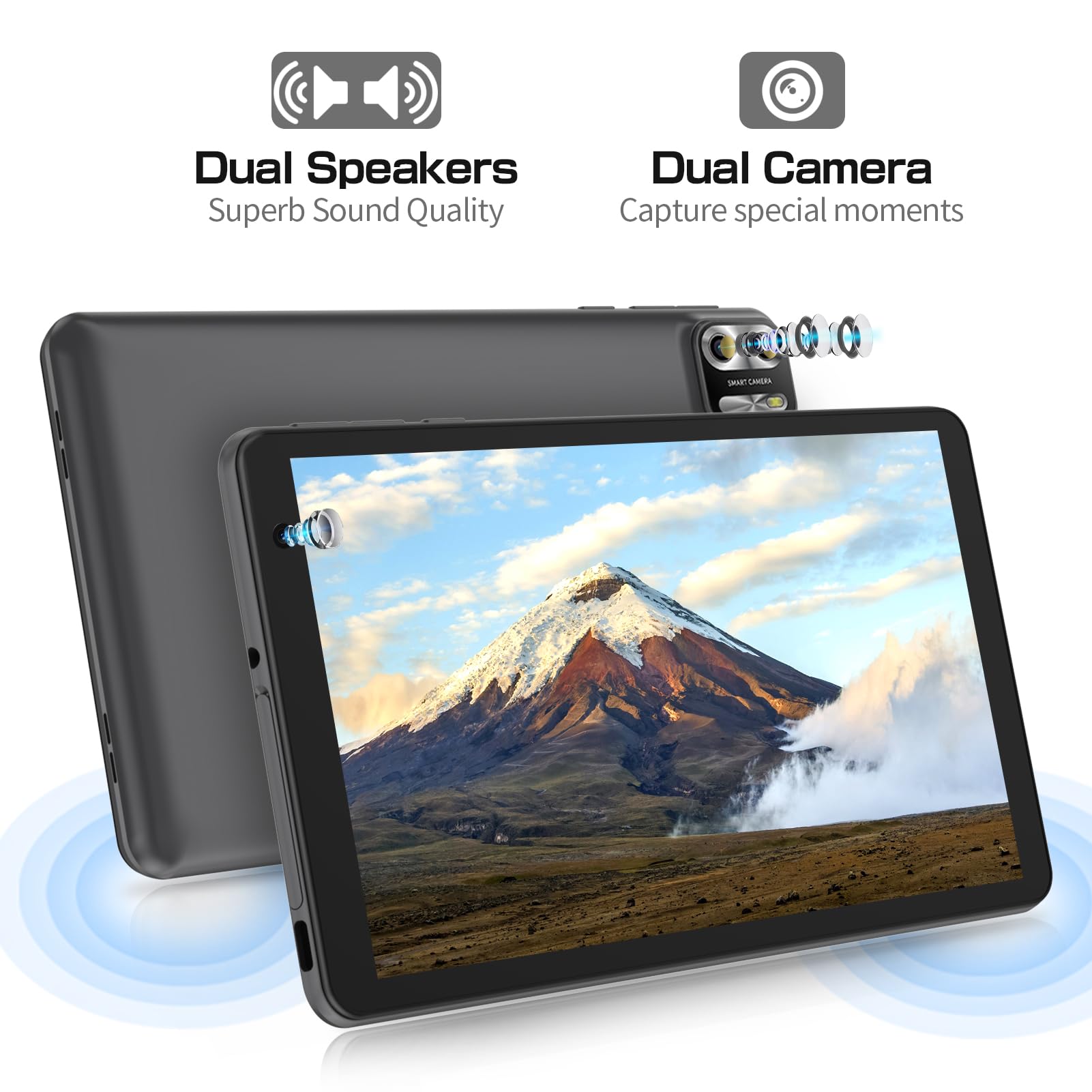 PRITOM Tablet 8inch Android 13 Tablet Wi-Fi Model, 8GB + 64GB +