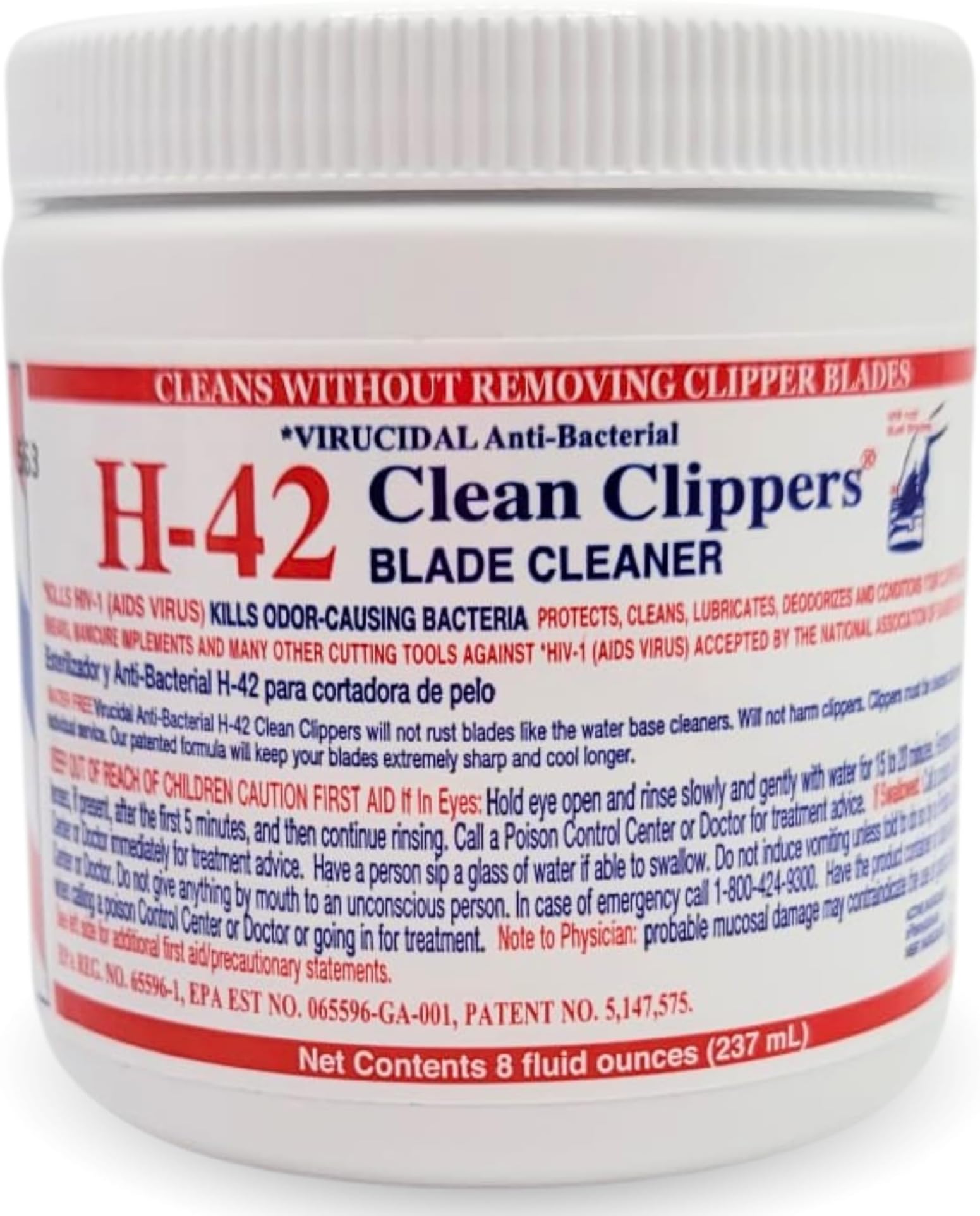 Blade Cleaner Virucidal Anti-bacterial 8oz by H-42