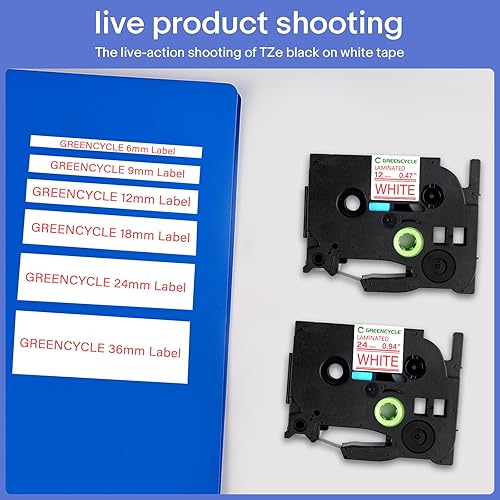 Miniatura 3 de GREENCYCLE Compatible con Brother TZe-242 TZe242 TZ242 TZ-242 AZE Cartucho de etiquetas 0.709 in 0.7 pulgadas 3/4 pulgadas Cinta de etiquetas