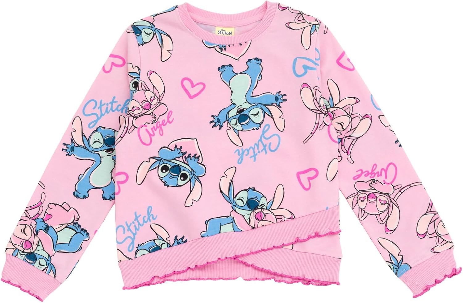 Disney Fleece Pullover Sweatshirt and Pants Outfit Set Infant to Big Kid Sizes (12 Months - 14-16) - Image 3