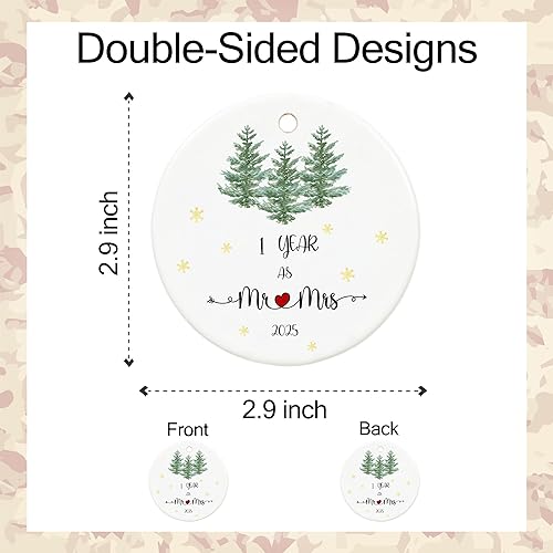 Miniatura 2 de 1 año de aniversario de papel 2025, primer aniversario, regalos para el señor y la señora para pareja, primer aniversario de boda para marido y