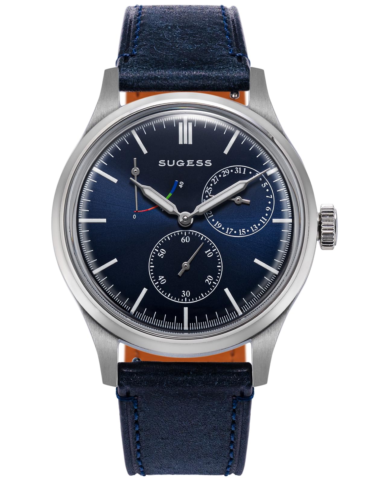 Sugess S458.SE.E Art Master Fashion automatische mechanische Herrenuhr aus gewölbtem Glas Möwe 1963