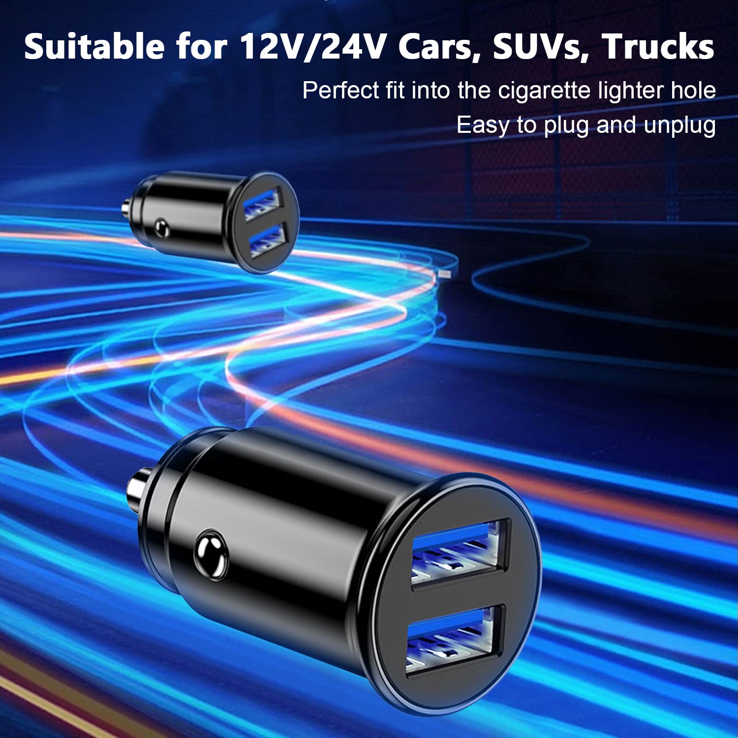 Universale Doppio 2 Port USB 3.1A 12V Auto Presa Accendisigari - Foto 6