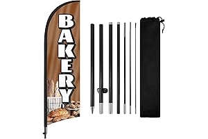 Bakery Advertising Swooper Flag Banner