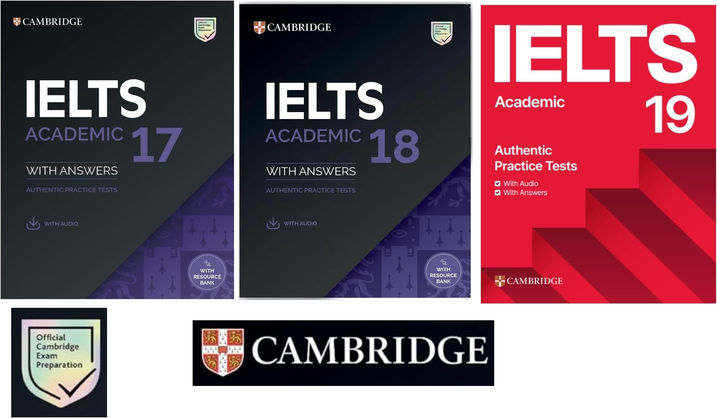 Cambridge IELTS Academic Practice Tests with Answers and Audio, Sets 17, 18, 19 | set of 3 books |