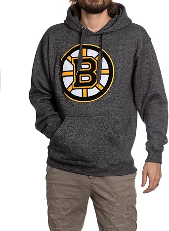 Calhoun NHL Surf & Skate Unisex Pullover Nantucket Hoodie with Chenille Team Logo Crest