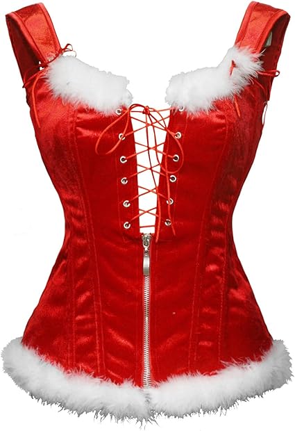 Bslingerie® Retro vintage Victoriaanse bustier met dierenprint voor dames, Renaissance croptop tanktop korset, Rood Bloemetje, S Bslingerie® Retro vintage Victoriaanse bustier met dierenprint voor dames, Renaissance croptop tanktop korset, Rood Bloemetje, S