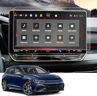 Compatible with 2026 2025 Mk8.5 Golf R Screen Protector for 2025 VW Mk8 GTI Accessories Screen Saver for 2025 VW Mk8.5 GTI/Golf R 12.9" Touch-screen Display Golf GTI Mk8.5 Screen Protector Nano 2 Pack