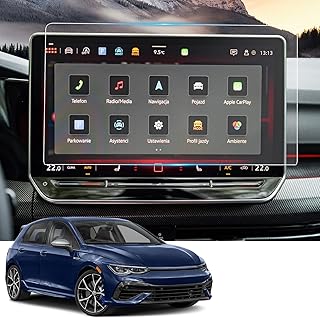 Compatible with 2025 Mk8.5 Golf R Screen Protector for 2025 VW Mk8 GTI Accessories Screen Saver for 2025 VW Mk8.5 GTI/Golf R 12.9" Touch-screen Display Nano Protective Film Scratch Resistant 2 Pack