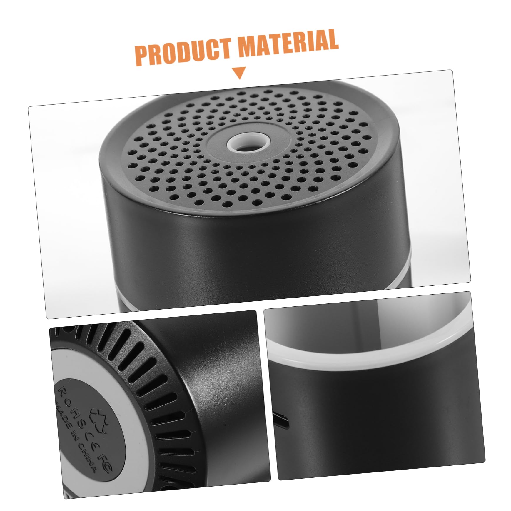 Alipis Diffusore per Auto USB Portatile Nero Umidificatore da 55ml in Abs, per Purificazione Aria e Idratazione Pelle nell Ambiente Interno