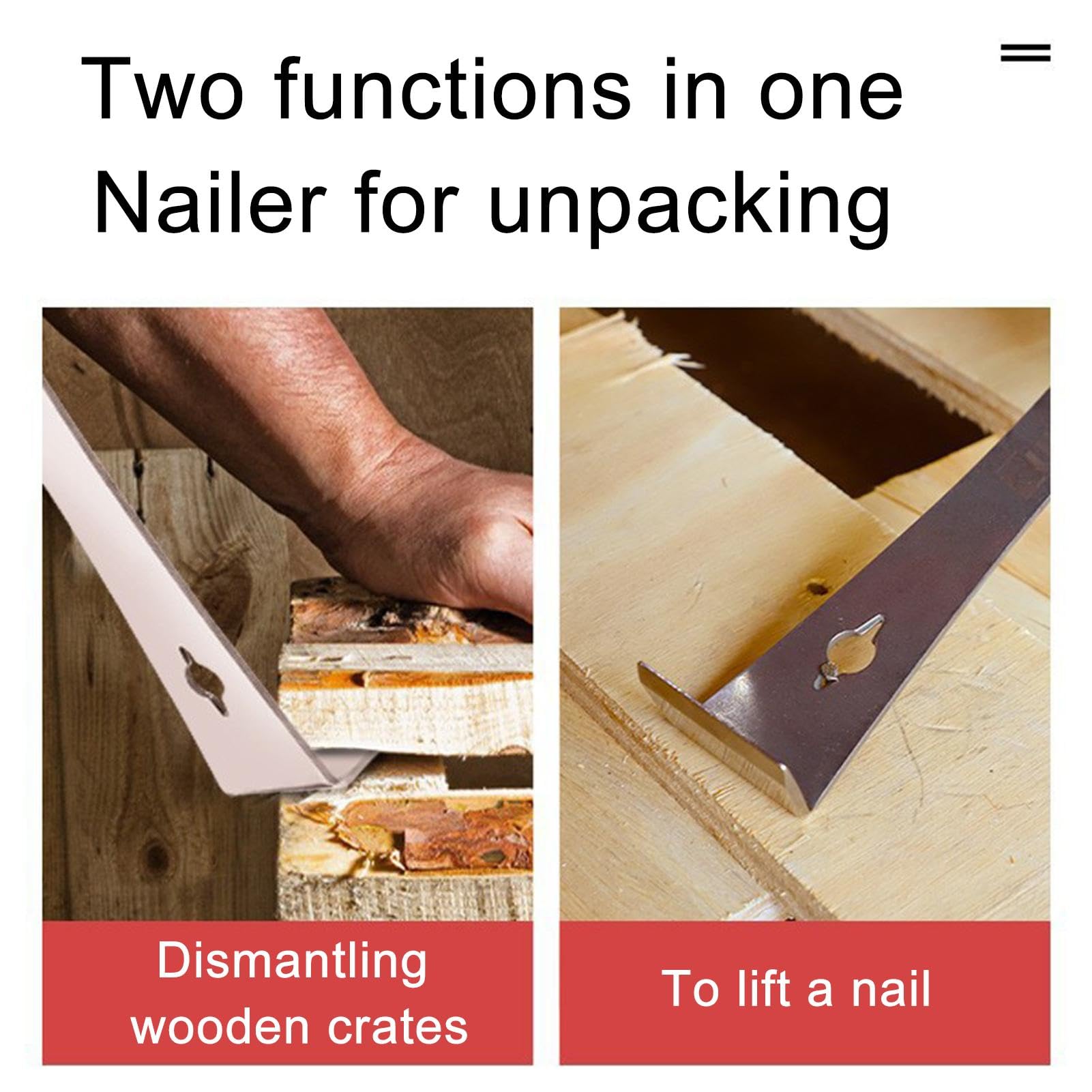 2pcs Stainless Steel Pry Bar Scraper, Scraper Pry Bar Tool Multi - View #7