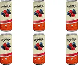Energético Zero Caloria Fresh Berries 355ml - Legacy 6 UNID