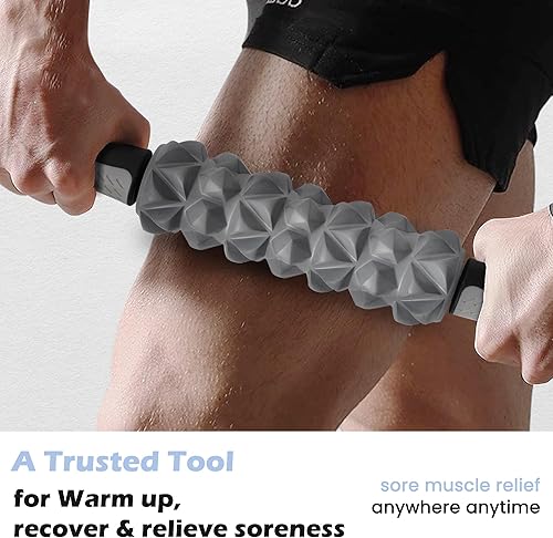 Miniatura 6 de KITWILD Barra de rodillo muscular, rodillo de masaje para atletas, barra de masaje corporal para músculos tejido profundo, rodillo de relajación